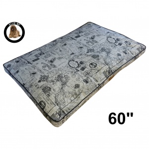 Ellie-Bo Jumbo 60 inch Beige Dog Bed in Voyager Style